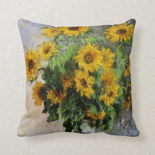 Zonnebloemen door Monet Kussen