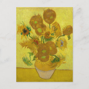 Zonnebloemen door Van Gogh schilderende kunst Briefkaart