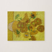 Zonnebloemen door Van Gogh schilderende kunst Legpuzzel (Horizontaal)
