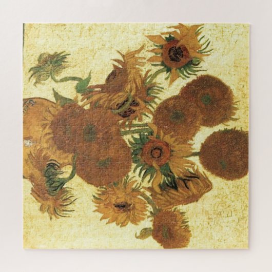 Zonnebloemen door Van Gogh schilderende kunst Legpuzzel (Horizontaal)