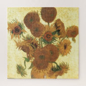 Zonnebloemen door Van Gogh schilderende kunst Legpuzzel (Verticaal)