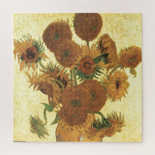 Zonnebloemen door Van Gogh schilderende kunst Legpuzzel