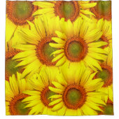 Zonnebloemen Douchegordijn (Voorkant)