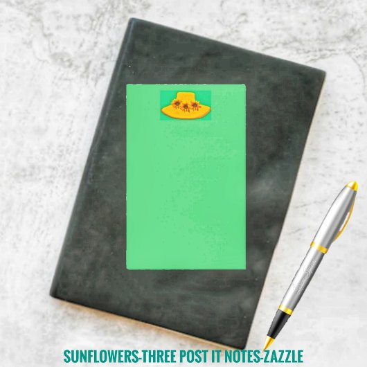 Zonnebloemen Drie Post-it® Notes
