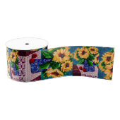Zonnebloemen en appels grosgrain lint (Spoel)