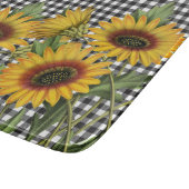 Zonnebloemen en buffelstaarten snijplank (Hoek)