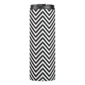 Zonnebloemen en chevrons met elk monogram thermosbeker (Achterkant)