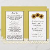 Zonnebloemen en het programma voor weddenschappen (Voorkant / Achterkant)