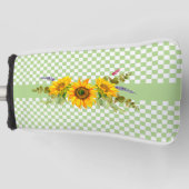 Zonnebloemen en karton golfheadcover (Voorkant)