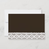 Zonnebloemen en  Lace Wedding RSVP (Achterkant)