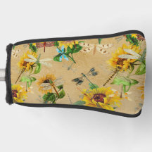  zonnebloemen en libellen