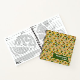  zonnebloemen en libellen notitieboek