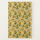 zonnebloemen en libellen planner (Achterkant)