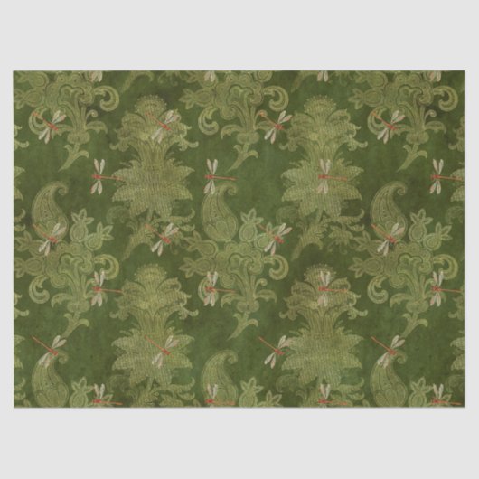 Zonnebloemen en libellen Reeks Design 13 Tissuepapier (Voorkant)