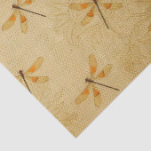 Zonnebloemen en libellen Reeks Design 17 Tissuepapier (Detail)