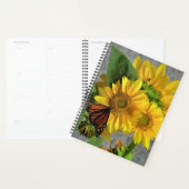 Zonnebloemen en Monarch Boterfly Spiral Planner (Display)