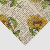 Zonnebloemen en ontkoppeling van krantenpapier tissuepapier (Detail)