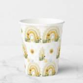 Zonnebloemen en regenbogen papieren bekers (Rechts)
