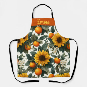 Zonnebloemen en Sinaasappels Autumn Design Schort