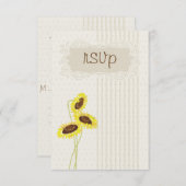 Zonnebloemen en strepen Collectie RSVP (Voorkant / Achterkant)