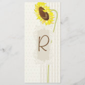 Zonnebloemen en strepen programma rack Kaart (Voorkant)