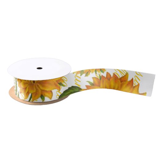 Zonnebloemen en tekst lint (Spoel)