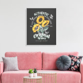 Zonnebloemen en vlinderbloemigen Grafisch Canvas Afdruk (Insitu (Woonkamer))