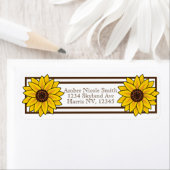 Zonnebloemen Etiket (Insitu)