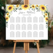 Zonnebloemen Eucalyptus 18 Tafels ZETKAART Poster