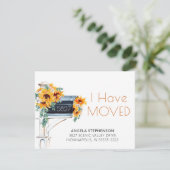 Zonnebloemen Eucalyptus Mailbox Waterverf verplaat (Staand voorkant)