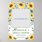 Zonnebloemen Eucalyptus Vrijgezellenfeest Foto Lij Poster (Voorkant)