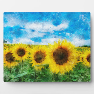 Zonnebloemen Fotoplaat