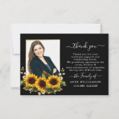 Zonnebloemen Funeral Hartelijk dank Bedankkaart (Voorkant)