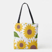 Zonnebloemen Galore Canvas tas (Achterkant)