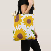 Zonnebloemen Galore Canvas tas (Dichtbij)