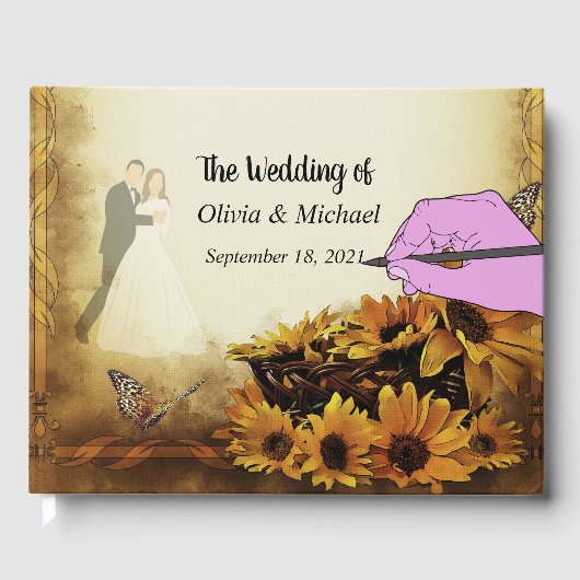 Zonnebloemen Gastenboek (Voorkant)