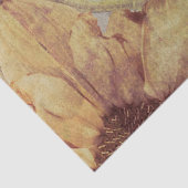 Zonnebloemen  Geel Bruin Grunge Textuur Tissuepapier (Detail)