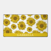 Zonnebloemen, geel bureaumat (Voorkant)