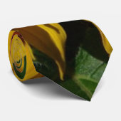 Zonnebloemen Geel Stropdas (Opgerold)