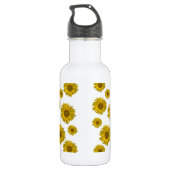 Zonnebloemen, geel waterfles  (Achterkant)
