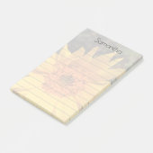 Zonnebloemen, gepersonaliseerd Post-it® notes 4 x (Schuin)