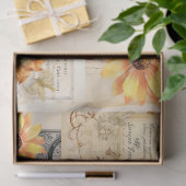 Zonnebloemen & Girly Dreams Collage Tissue Paper Tissuepapier (Geschenk)