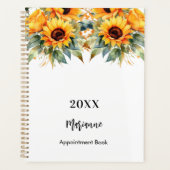 Zonnebloemen groen naam 2024 planner (Voorkant)