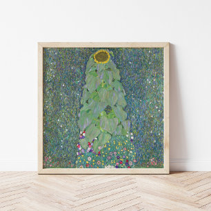 Zonnebloemen Gustav Klimt Poster