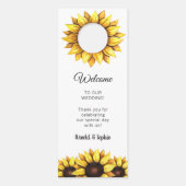 Zonnebloemen Herfst Geel Wit (Achterkant)