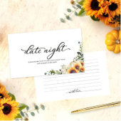 Zonnebloemen Herfst Vrijgezellenfeest Datum Nachte Informatiekaartje