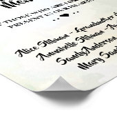 Zonnebloemen Huwelijksbord 'In Liefdevolle Herinne Poster (Hoek)