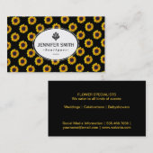 Zonnebloemen II Visitekaartje (Voorkant / Achterkant)