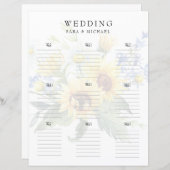 Zonnebloemen in Bloom (Voorkant / Achterkant)