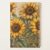 Zonnebloemen in Bloom Planner (Achterkant)